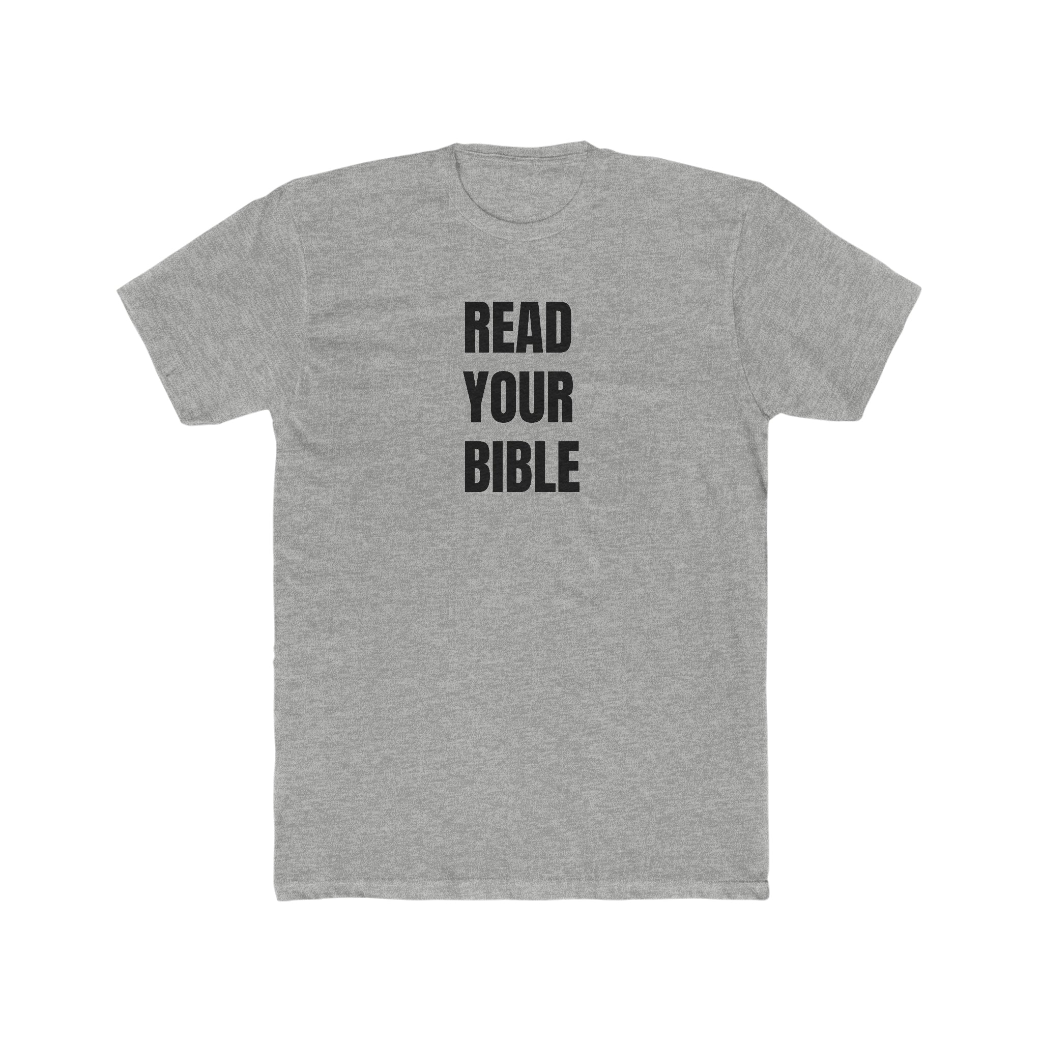 READ YOUR BIBLE(black print) Crew Tee