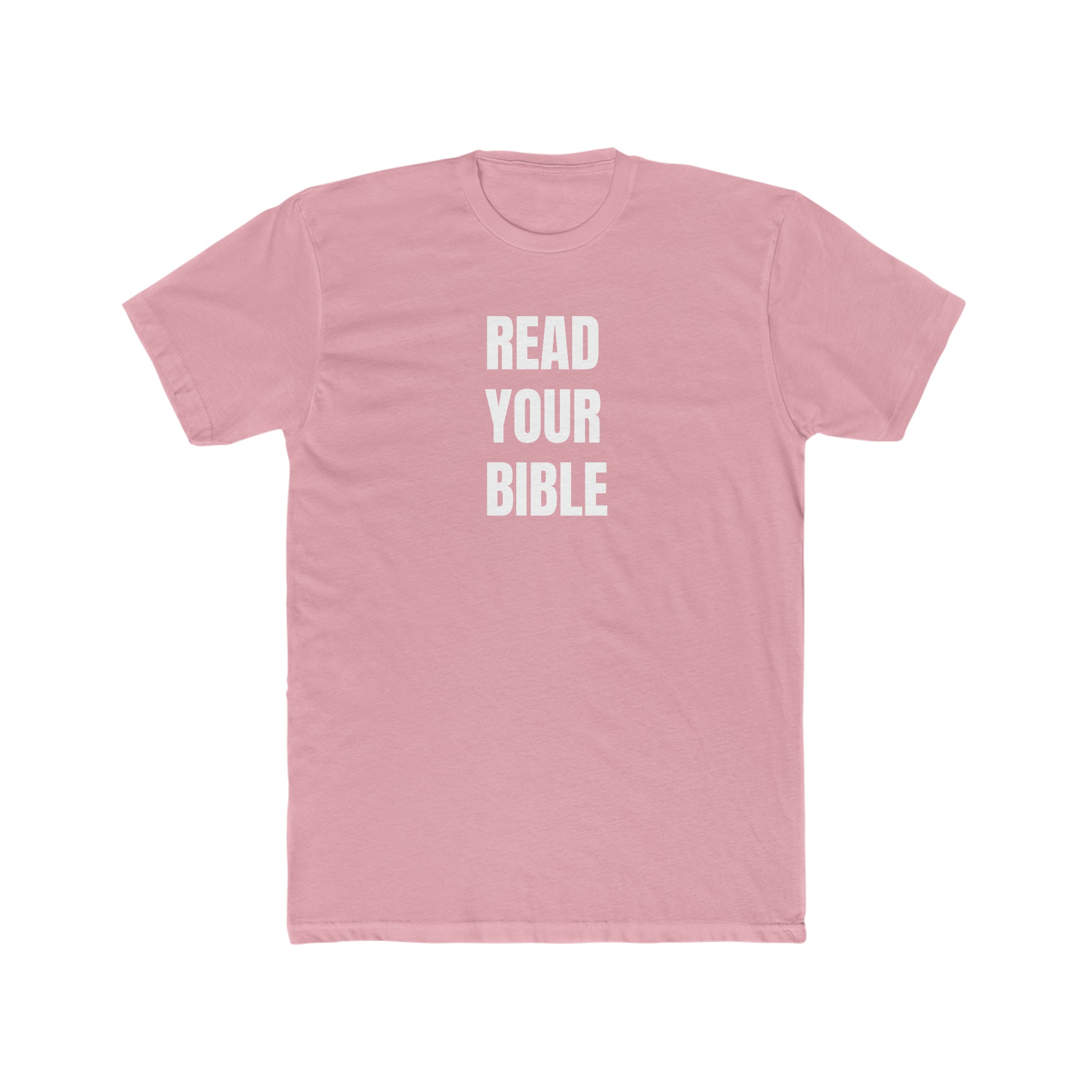 READ YOUR BIBLE(white print) Crew Tee