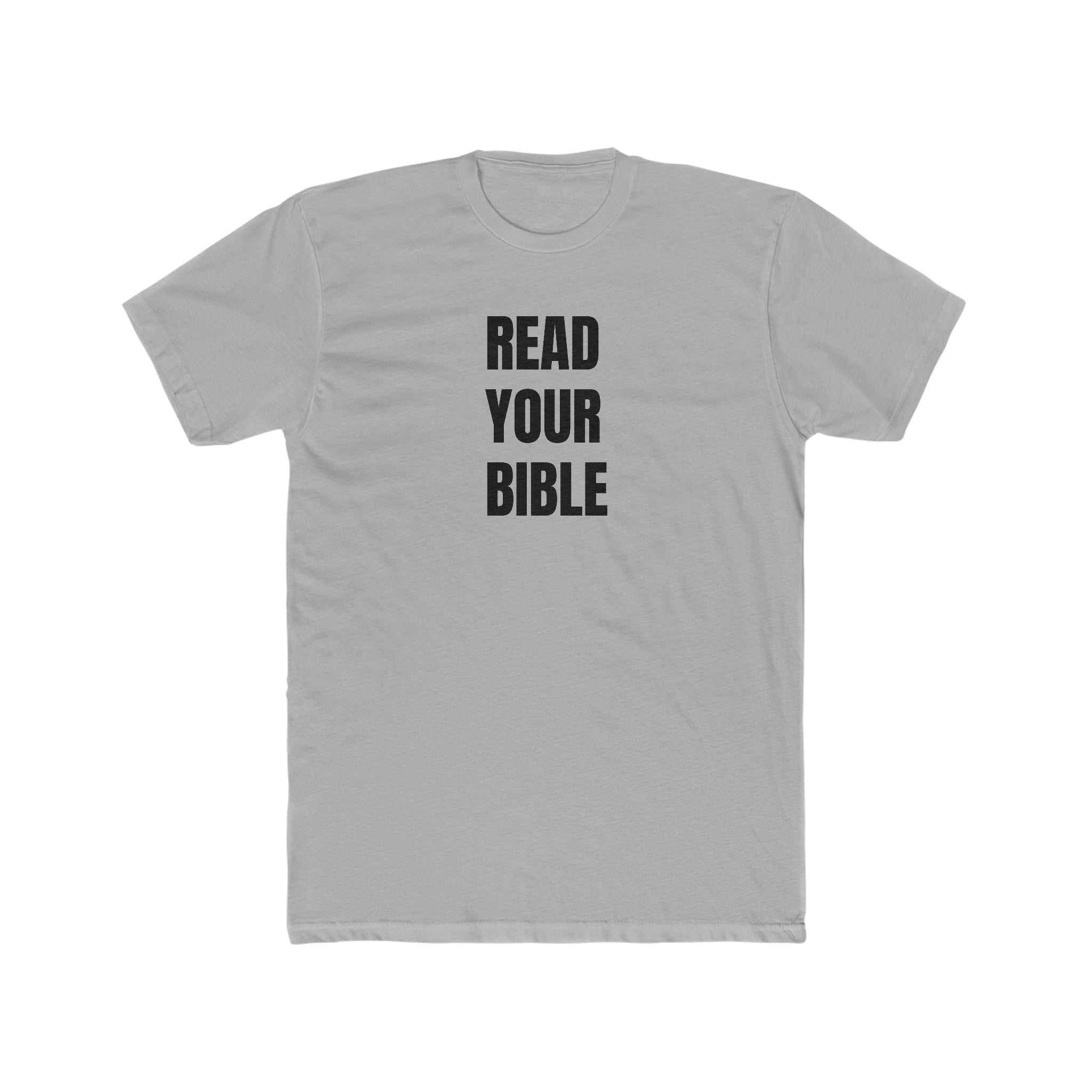 READ YOUR BIBLE(black print) Crew Tee