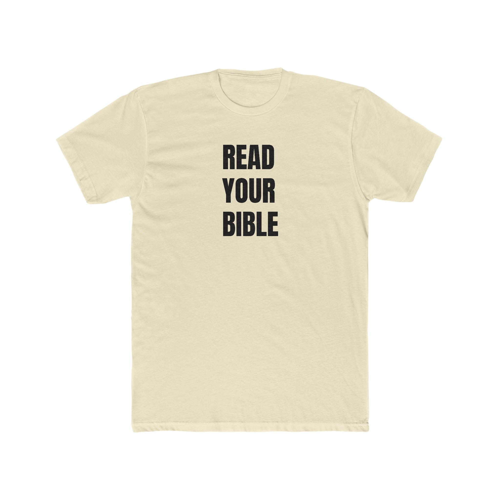 READ YOUR BIBLE(black print) Crew Tee