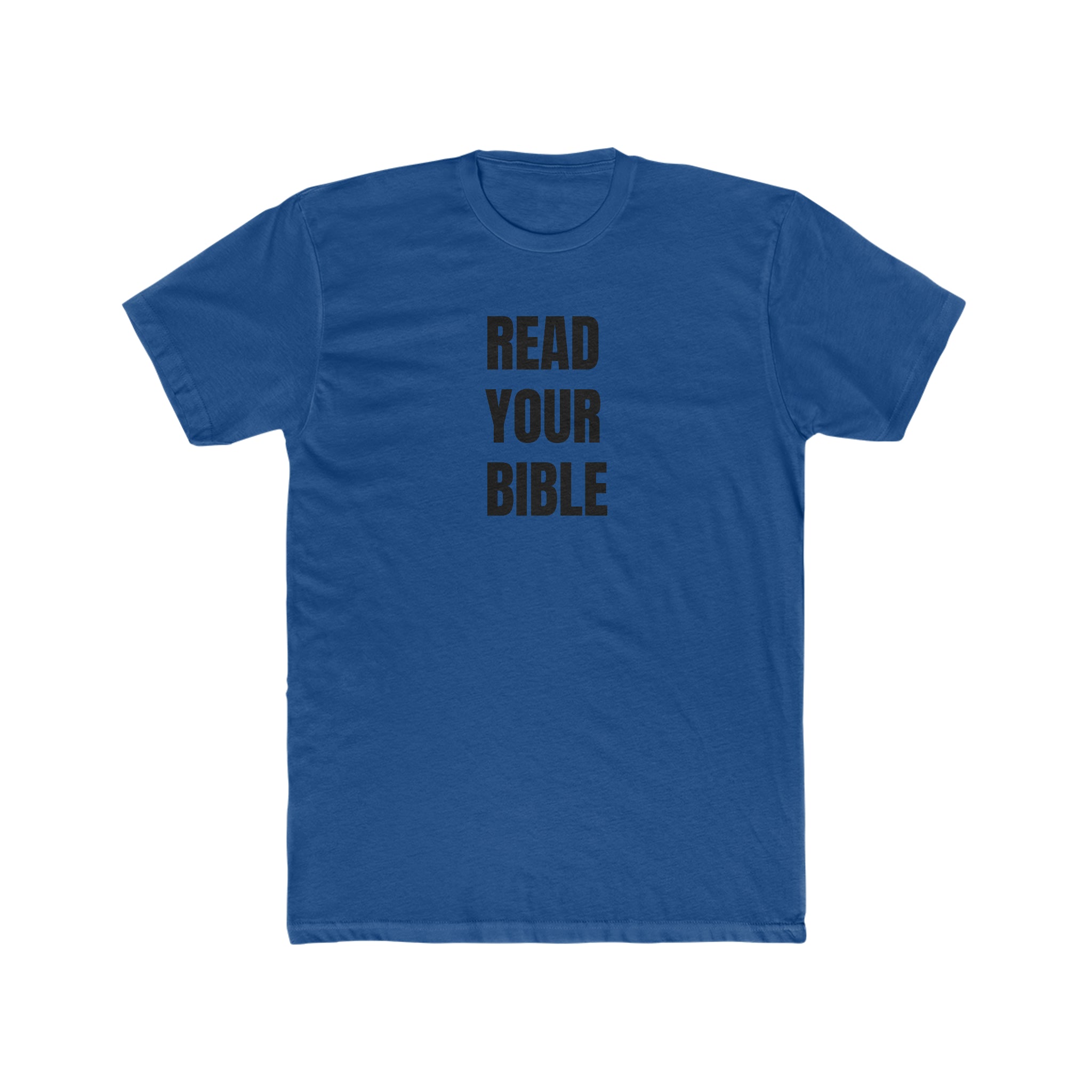 READ YOUR BIBLE(black print) Crew Tee