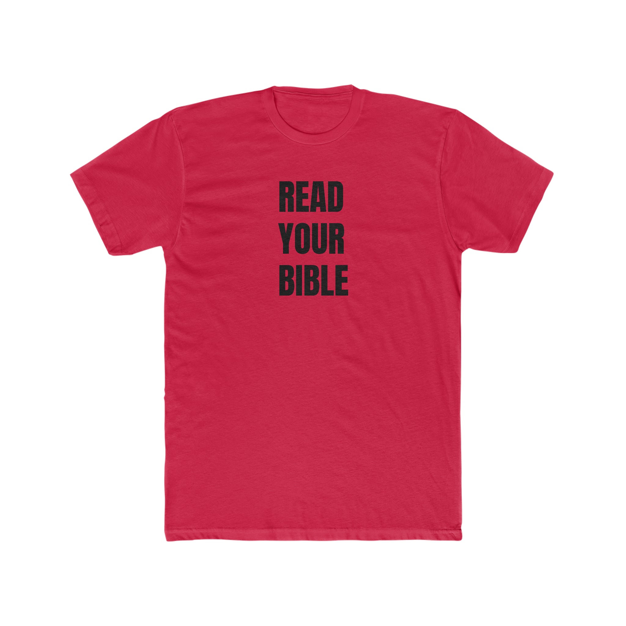 READ YOUR BIBLE(black print) Crew Tee