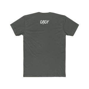 OBOY Men's Cotton Crew Tee Logo Black