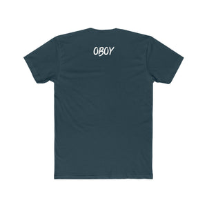 OBOY Men's Cotton Crew Tee Logo Black