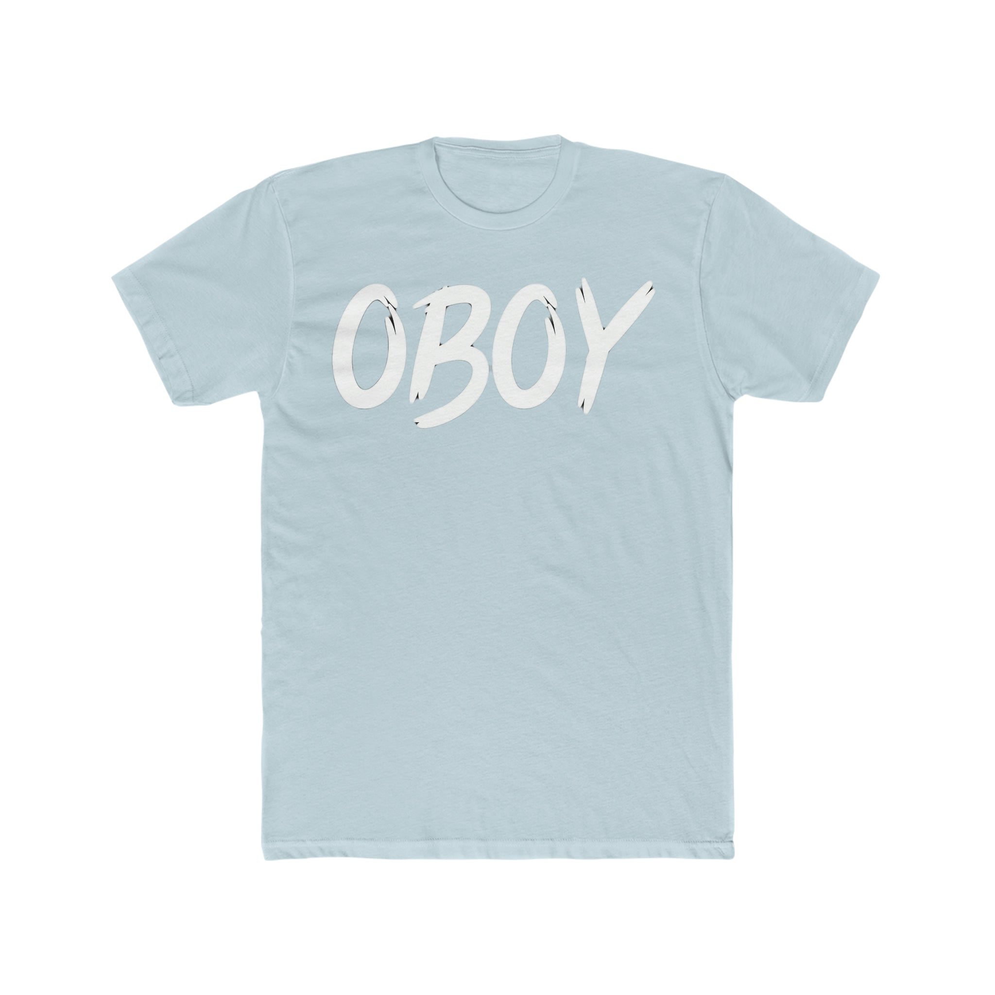 OBOY Men's Cotton Crew Tee Logo Black