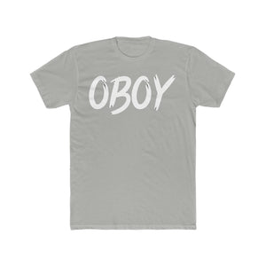 OBOY Men's Cotton Crew Tee Logo Black