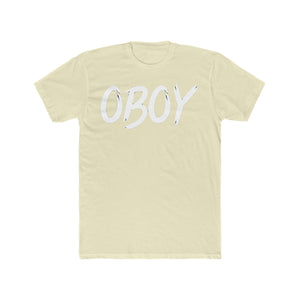 OBOY Men's Cotton Crew Tee Logo Black