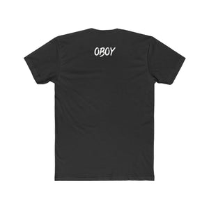 OBOY Men's Cotton Crew Tee Logo Black