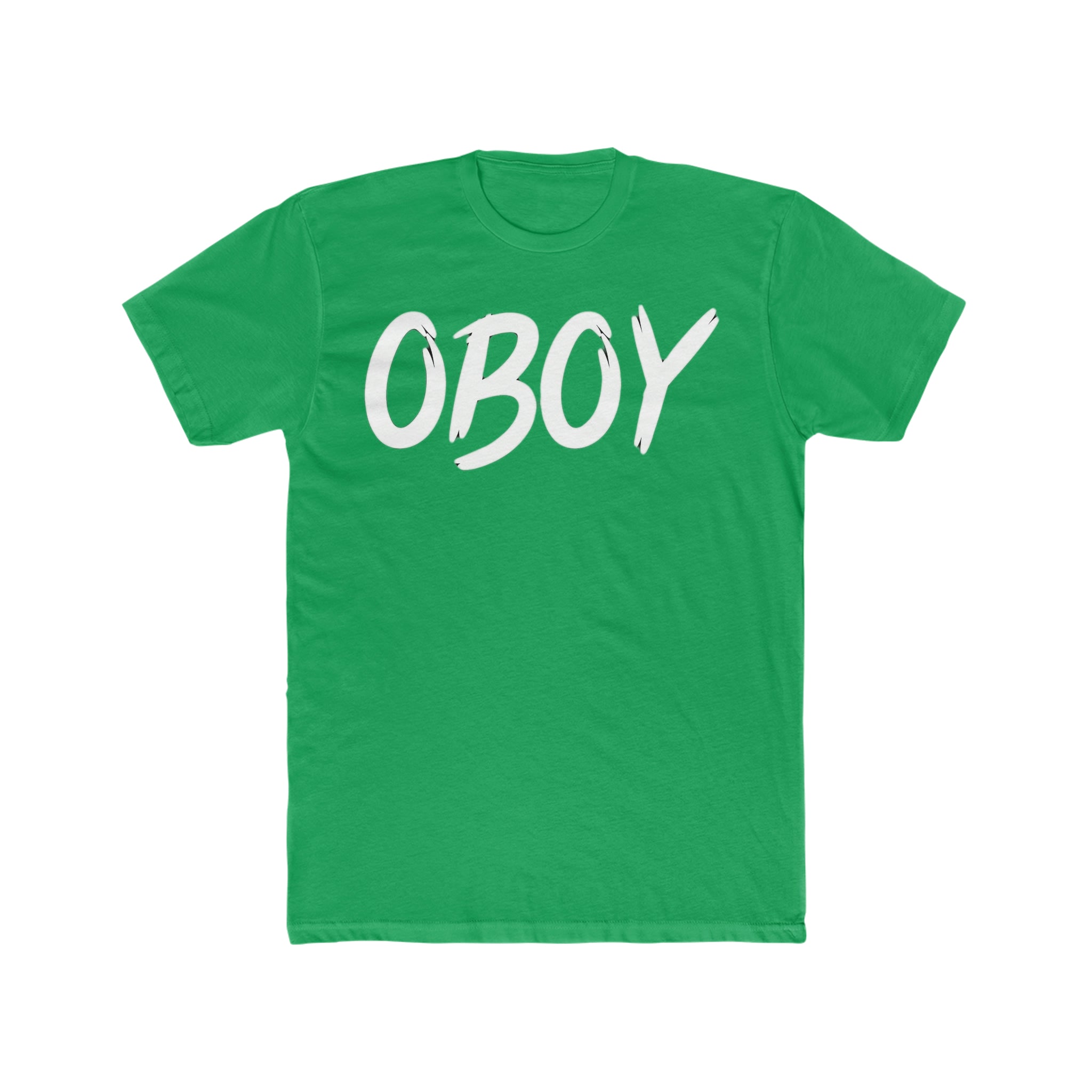 OBOY Men's Cotton Crew Tee Logo Black